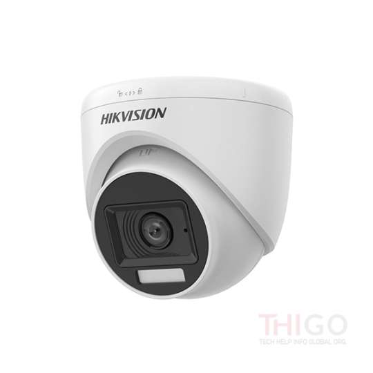 Hikvision DS-2CE76G0T-LPFS 2K Smart Hybrid Light Audio Fixed Turret Camera